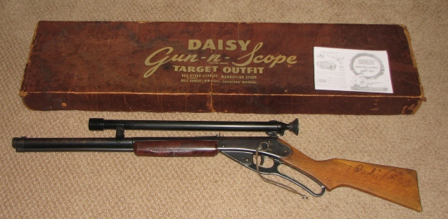 Daisy 111-40 bb gun with scope and
box set 311 for sale